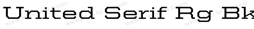 United Serif Rg Bk R字体转换